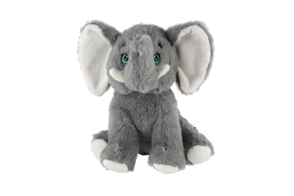 Sitzender Plüschelefant 21cm