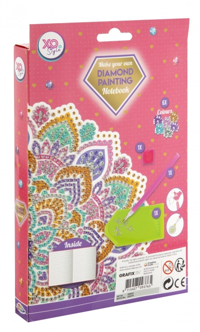 Diamantmalerei A5 Mandala Notizblock