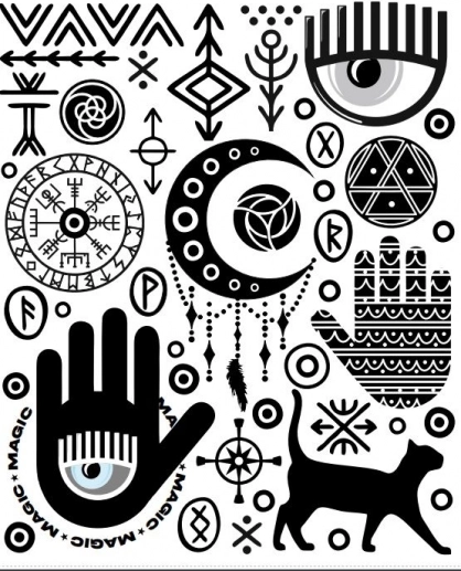 Mystische Symbole für einen einzigartigen Stil