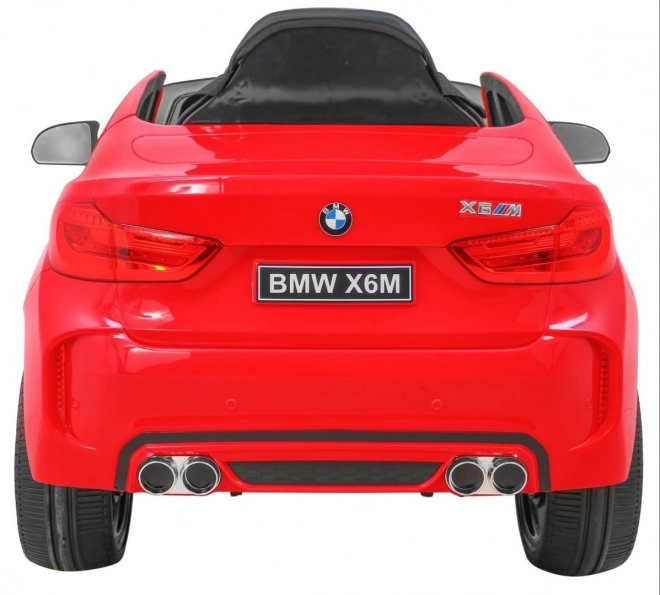 BMW X6M Elektrisches Kinderauto Rot + Fernbedienung + EVA + langsamer Start + Audiopanel + LED-Diode