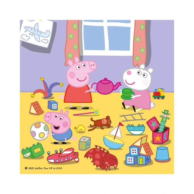 Dinosaurier Puzzle Peppa Wutz im Urlaub