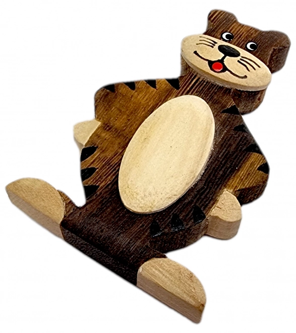 Große Holzmagnet Tiger