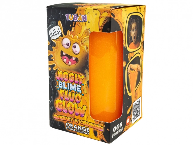 Leuchtender Schleim JIGGLY Fluo Glow Orange 430g