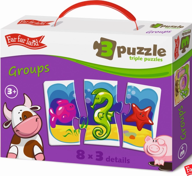 Far Far Land Puzzle Trio-Set