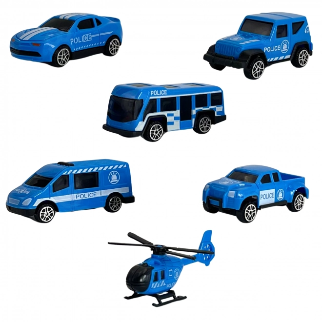 Woopie Polizeitransporter 3-in-1 Spielset Blau