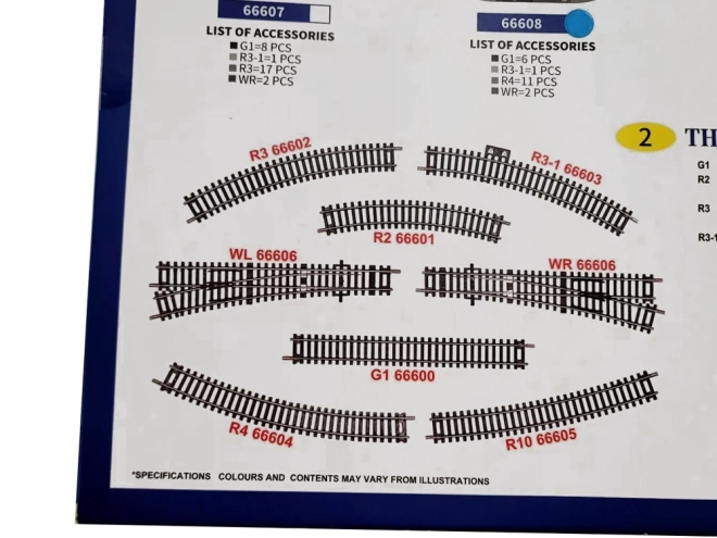 Metallschienen-Set für Eisenbahn H0 Kurven und Weiche