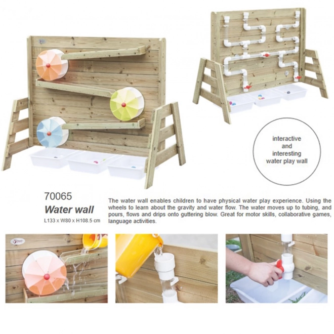 Klassische Welt Holz-Wasserwand