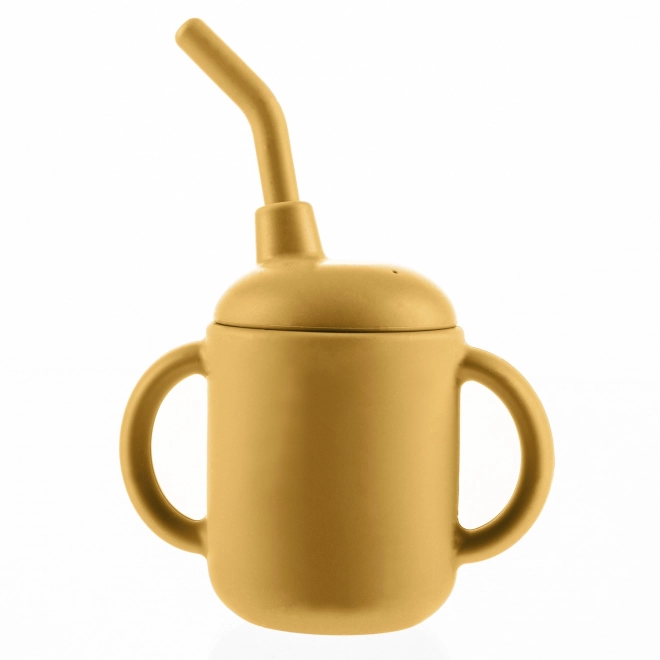 2-in-1-Silikonbecher Mustard Yellow