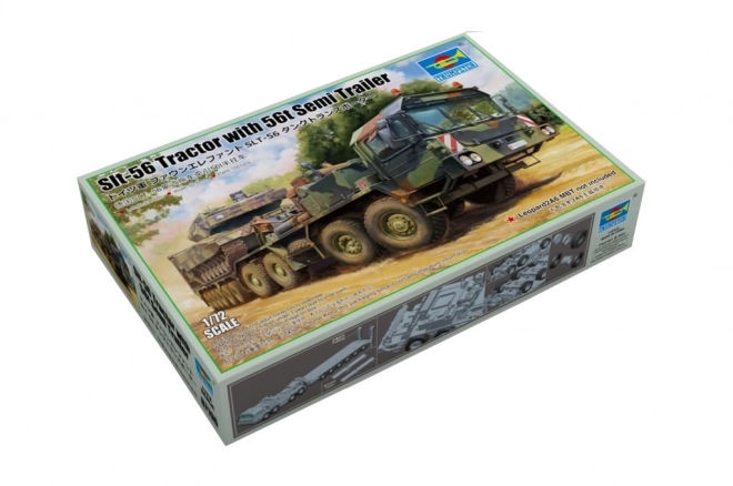 Plastikmodell SLT-56 Traktor mit 56t Anhänger