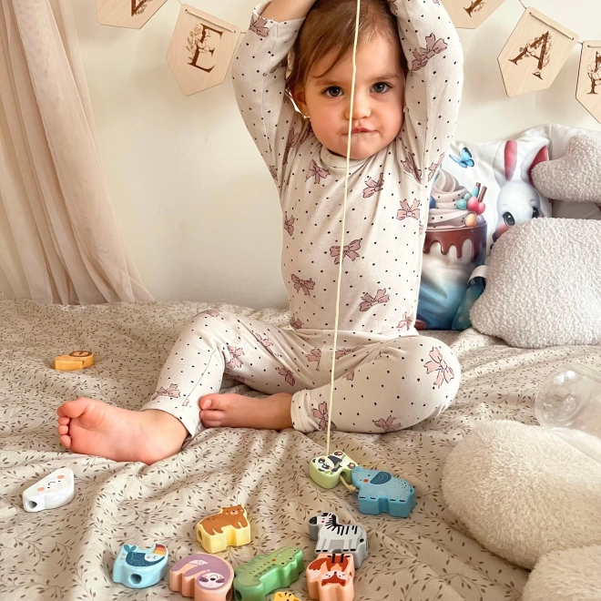 Drewniana Nähspielzeug Zoo von Woopie Green