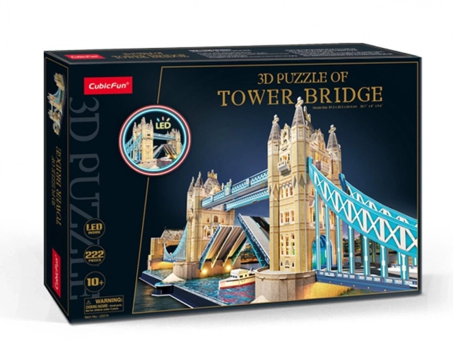 3D-Puzzle Tower Bridge mit LED