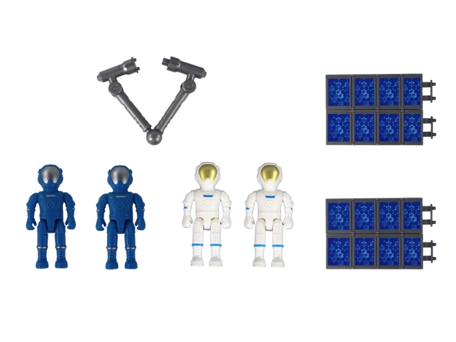 Astronauten und Zubehör für spielerisches Lernen