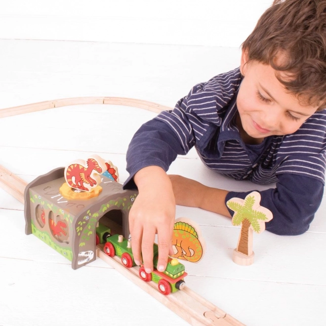 Dino Tunnel T-Rex für Eisenbahn Zubehör von Bigjigs Rail