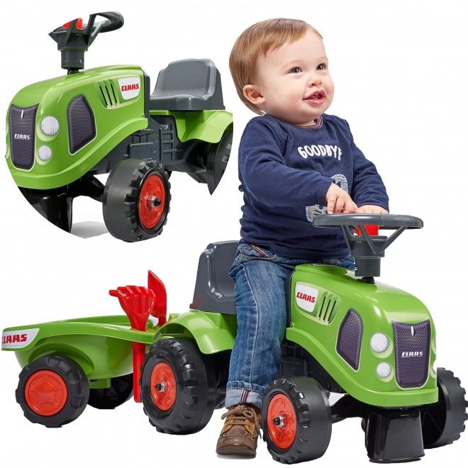 Falk Lauflernwagen Baby Claas mit Anhänger