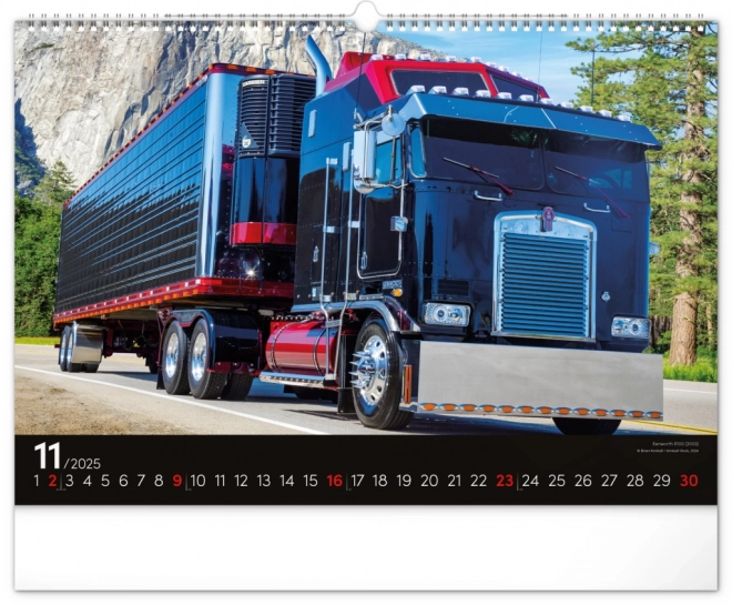 Wandkalender Trucks 2025