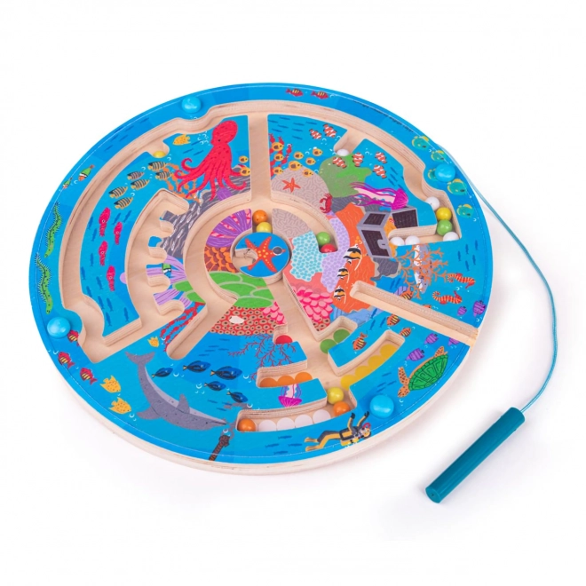 Bigjigs Toys Magnetisches Labyrinth Unterwasserwelt