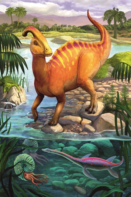 TREFL Puzzle Erstaunliche Dinosaurier: Parasaurolophus 54 Teile