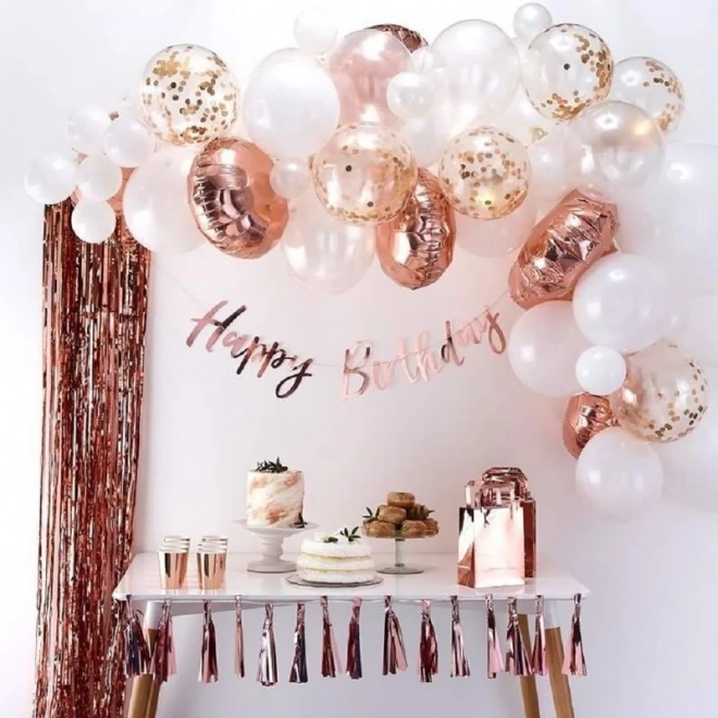 Ballongirlande Rosegold