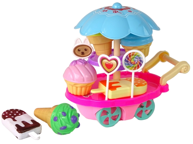 Bunter Eiscreme-Wagen