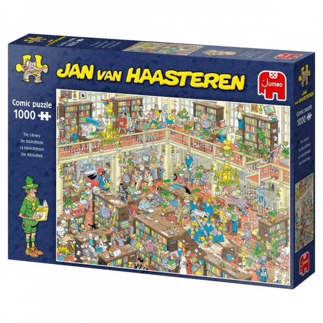 Jumbo Puzzle Die Bibliothek 1000 Teile