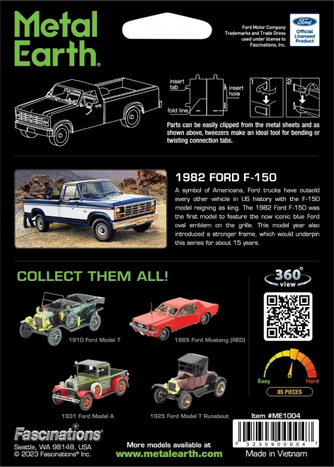 Metal Earth 3D-Puzzle Ford F-150 Truck 1982