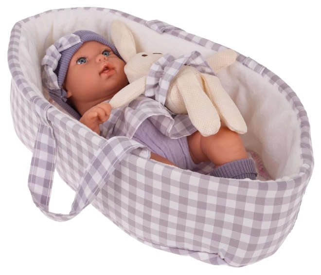 Puppen-Set Baby mit Zubehör Lila