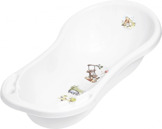 Baby-Badewanne Winnie mit Stöpsel, Weiß