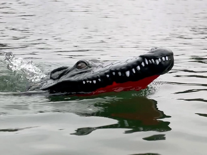 Ferngesteuertes Krokodilboot 2-in-1 – Rot