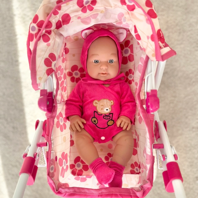 Woopie Puppenwagen mit verstellbarem Griff