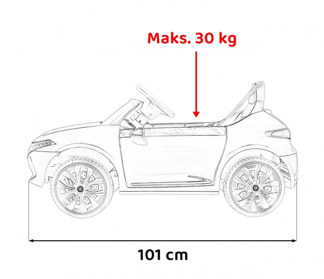 Mercedes Benz AMG EQA für Kinder schwarz + Fernsteuerung + 5-Punkt-Sicherheitsgurte + EVA + MP3-Display + LED-Leuchte