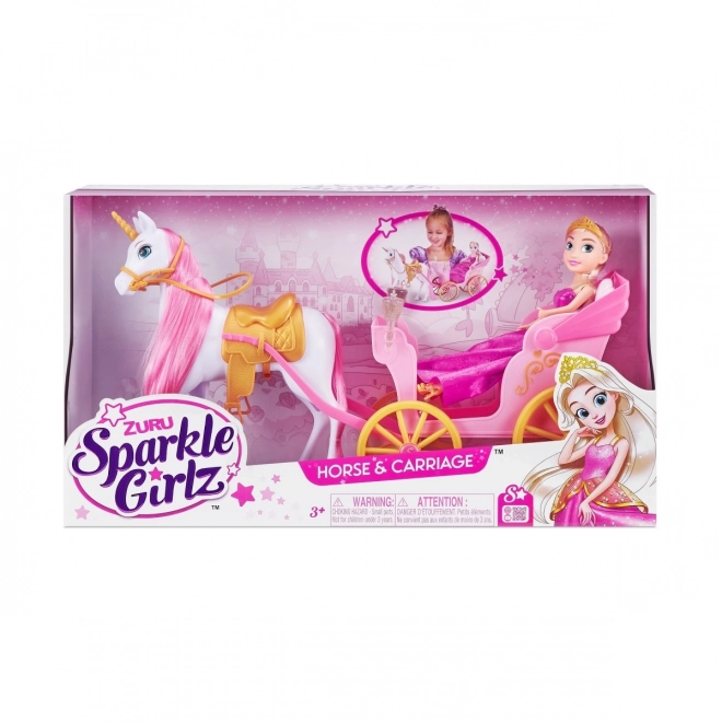 Sparkle Girlz Prinzessin mit Einhorn und Kutsche