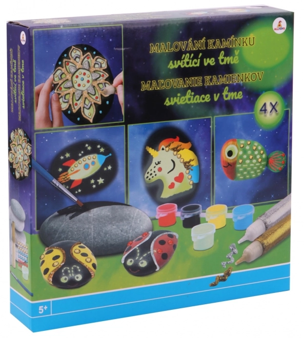 Leuchtende Steine bemalen Set