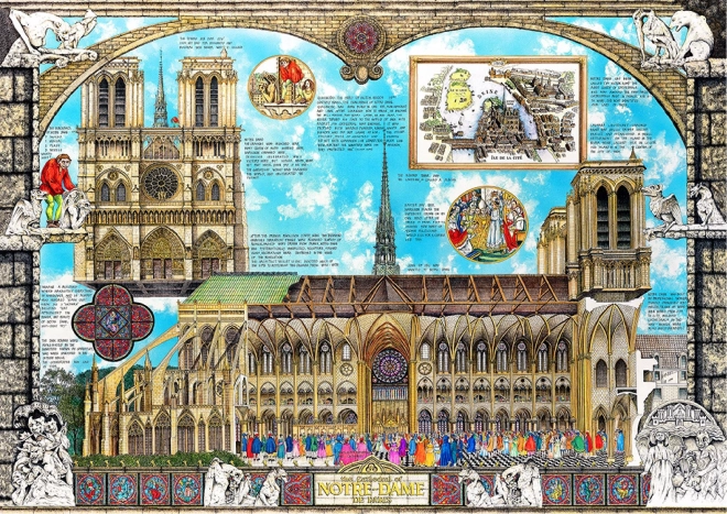 Holz Puzzle Kathedrale Notre-Dame 2-in-1