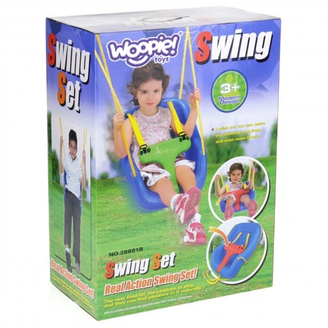 Woopie Schaukel 2-in-1 Kinderschaukelsitz mit Sicherheitsgurten