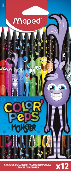 Trojkantige Buntstifte Color'Peps Monster 12er Set