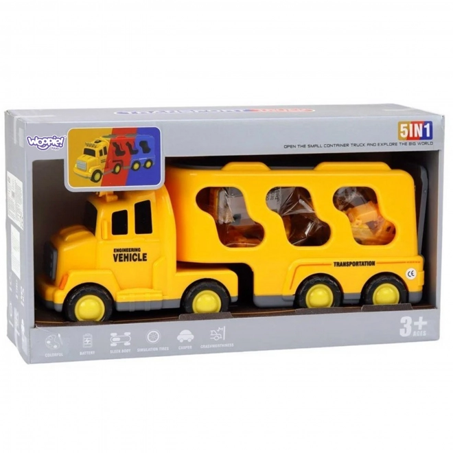 Woopie Abschleppwagen Set mit 5 Fahrzeugen