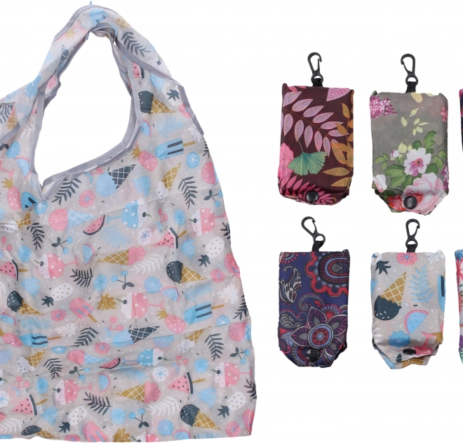 Faltbare Stofftasche mit Karabiner