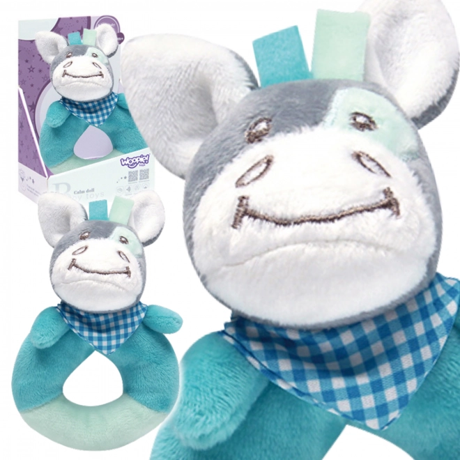 Woopie Baby Plüschesel Rassel Kuscheltier für Babys