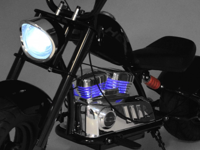 Elektrisches Motorrad Chopper für Kinder – Schwarz