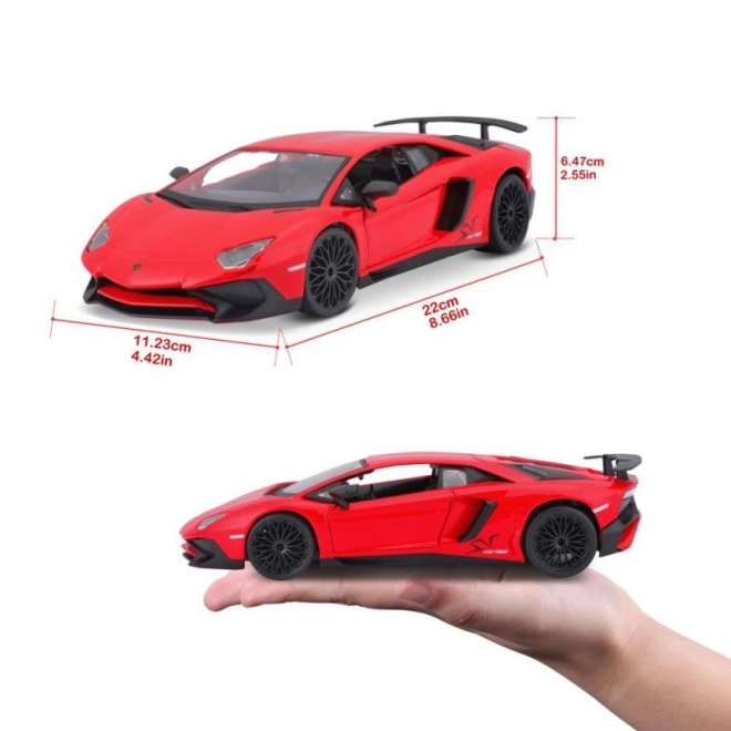 Lamborghini Aventador Modellauto Rot