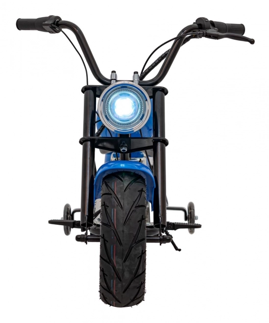 Motorrad Chopper Warrior Blau