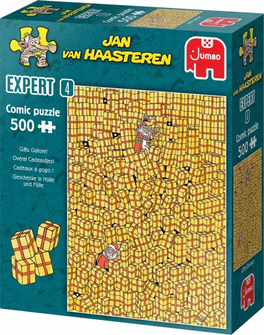 Jumbo Puzzle Jan Van Haasteren: Viele Geschenke 500 Teile