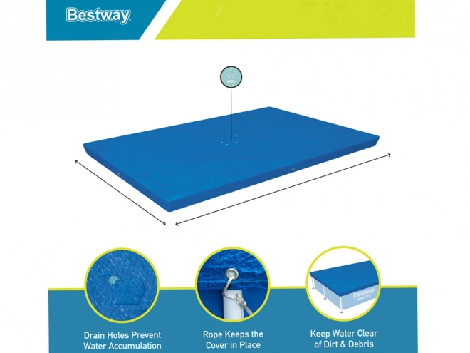 Schutzplane für Pool Bestway 224 x 154 cm