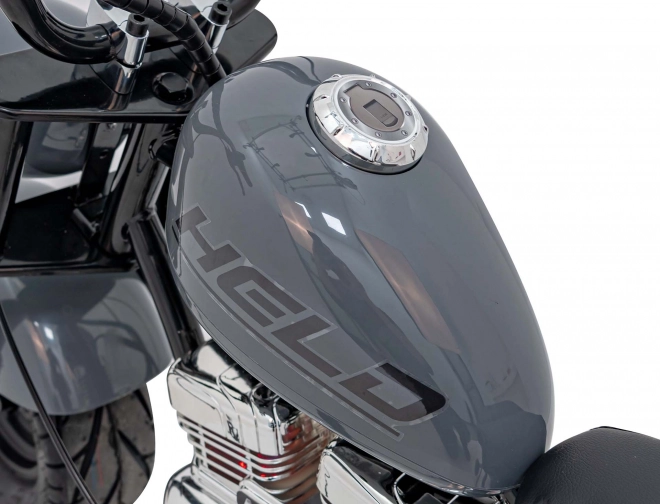 Motorrad Chopper Warrior Grau