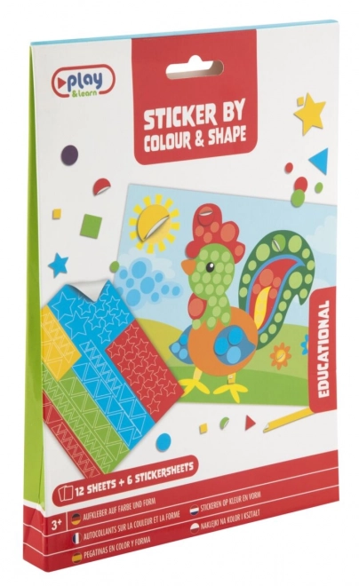 Kreatives Mosaik für Kinder mit Aufkleben