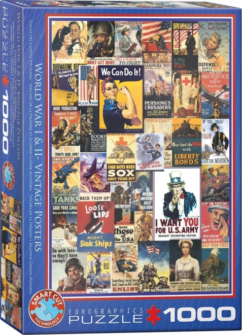 EUROGRAPHICS Puzzle 1000 Teile - Plakate aus dem Ersten und Zweiten Weltkrieg