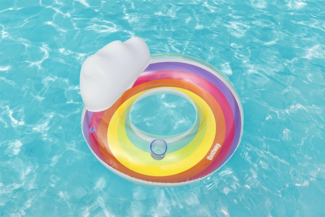 Aufblasbarer Schwimmring Regenbogen 107 cm