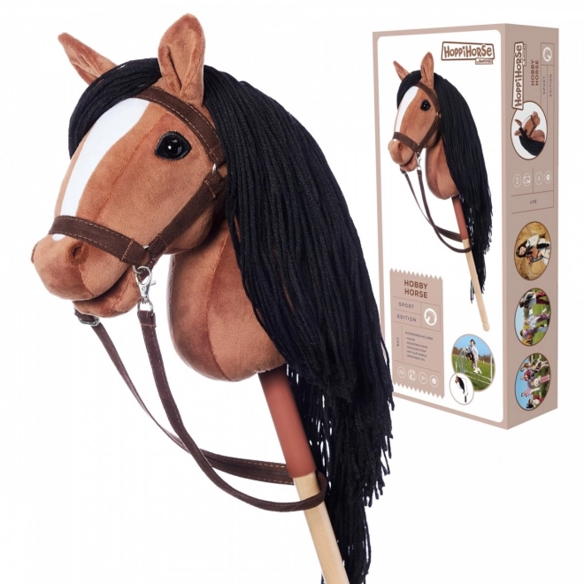 Stockpferd Hobby Horse HOPPIHORSE dunkelbraun