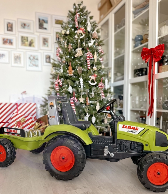 FALK Traktor Pedal Claas Arion 430 mit Anhänger