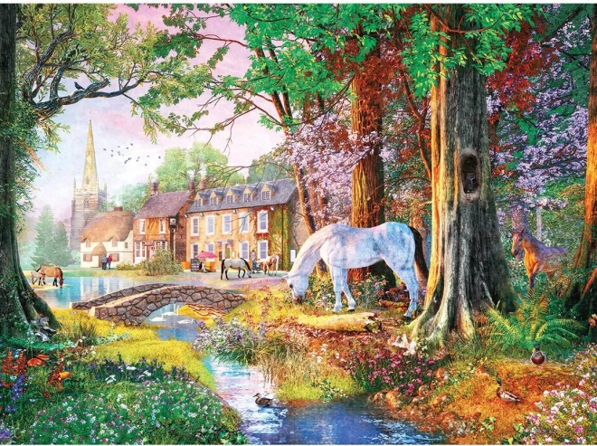 Gibsons Puzzle Ponys aus dem Neuen Wald 1000 Teile